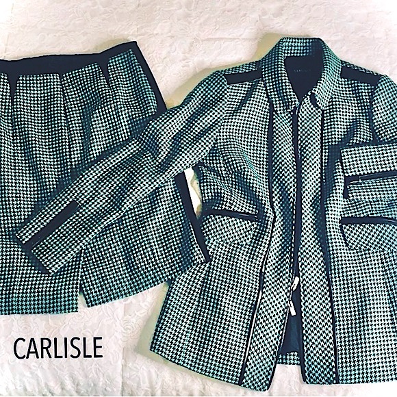 Carlisle Other - Carlisle Women’s Houndstooth Wool Business Suit